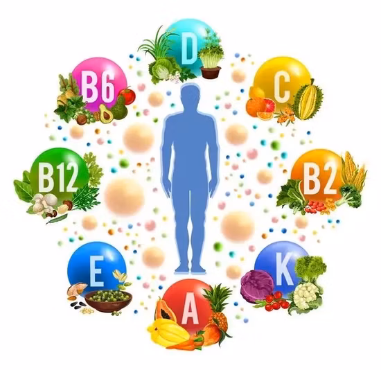 Виркстофф: витамины B1, B2, B3, B5, B6, B9, B12.